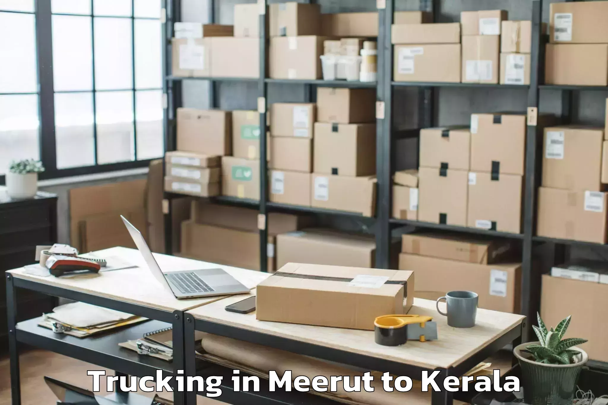 Trusted Meerut to Thiruvananthapuram Internation Trucking